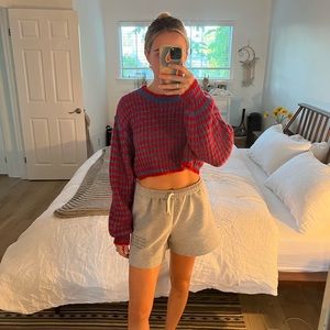 Zara Striped Crop Sweater